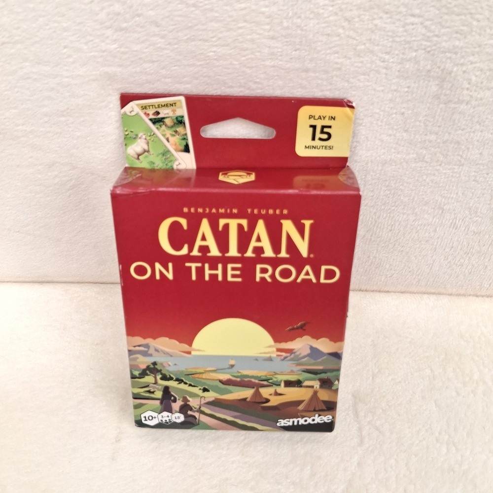 Asmodee Catan On The Road Travel Card Game Strategy 3-4 Players Ages 10+ READ